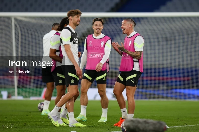 Manchester City training session before the UEFA Champions League Final match