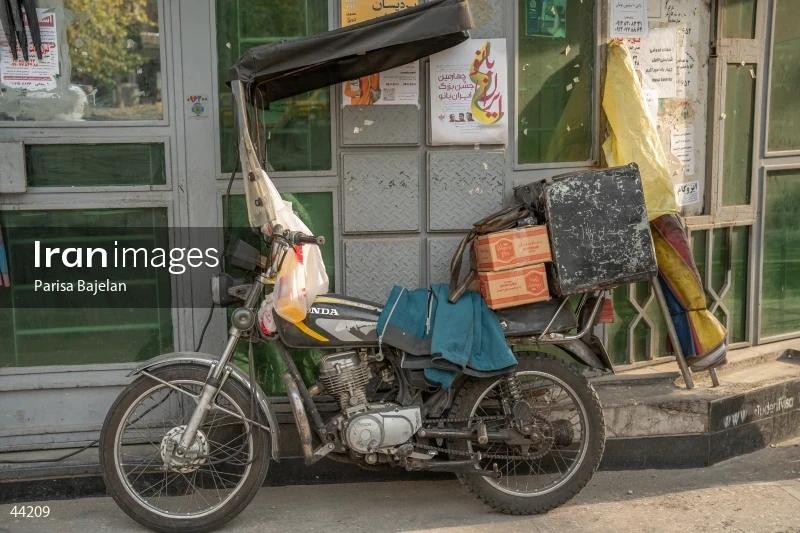 Mobile Falafel Vendor’s Motorbike in Tehran