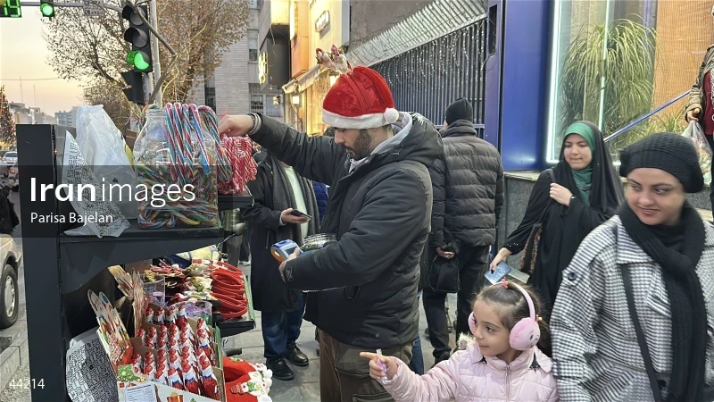 Tehran on Christmas night