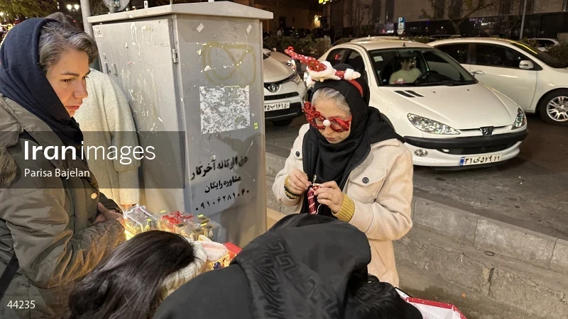 Tehran on Christmas night