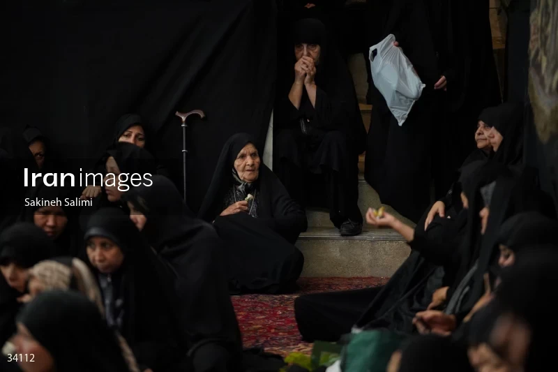 Mourning at Hosseinieh Sadat Akhavi in Tehran