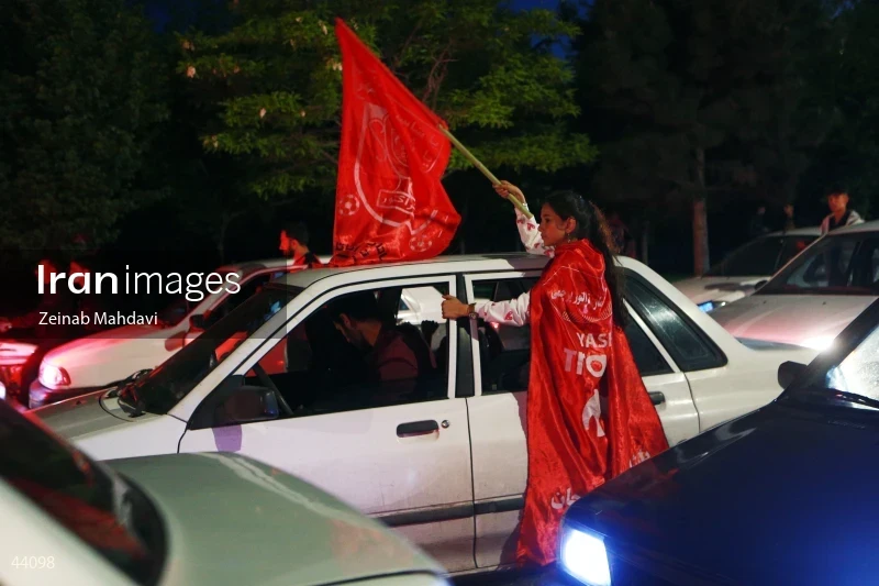 Championship celebration of Tractor Football Club in the 24th Persian Gulf Pro League
