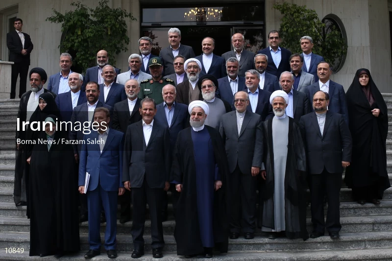 The Last Meeting of Rouhani's First Presidency Cabinet Members
