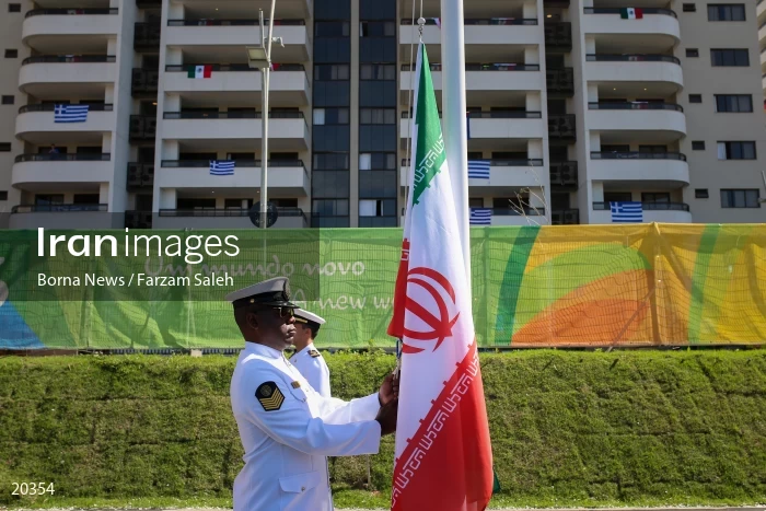 Iran's flag-raising ceremony