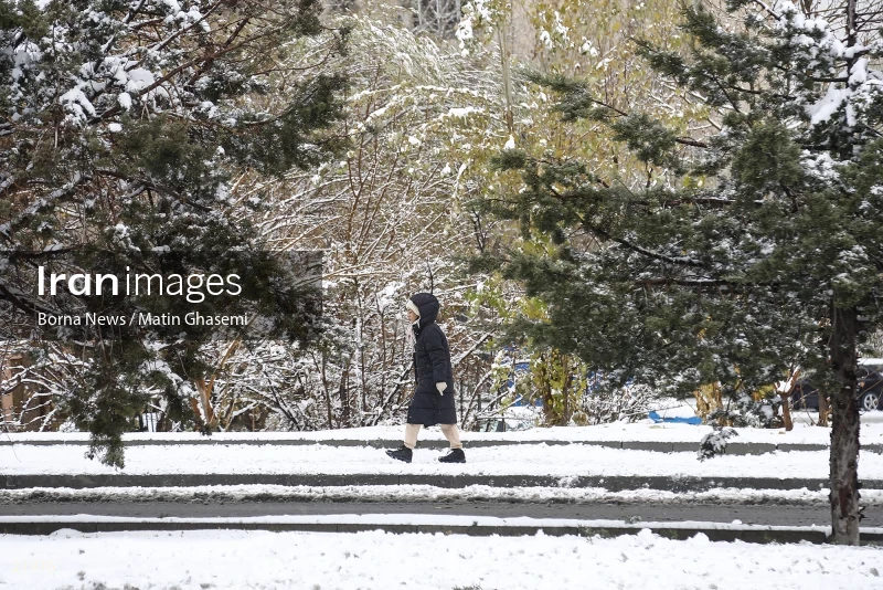 Tehran in a snowy day