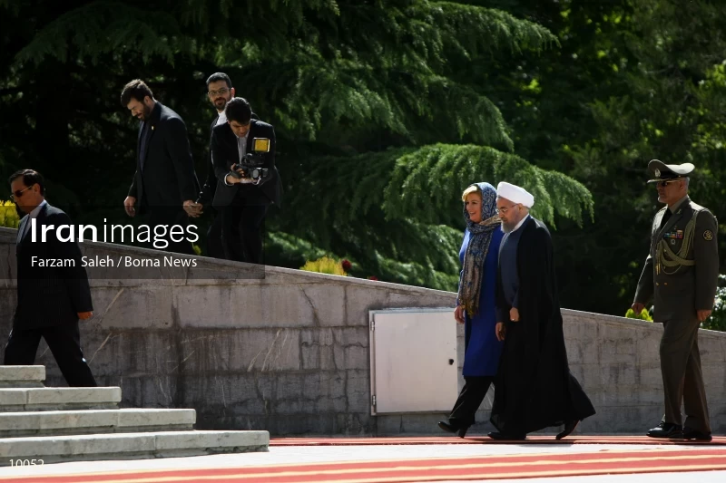 Hassan Rouhani welcomes Kolinda Grabar-Kitarović