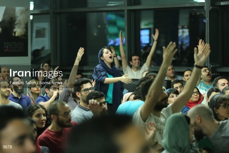 Iran Vs. Uzbekistan Football Match