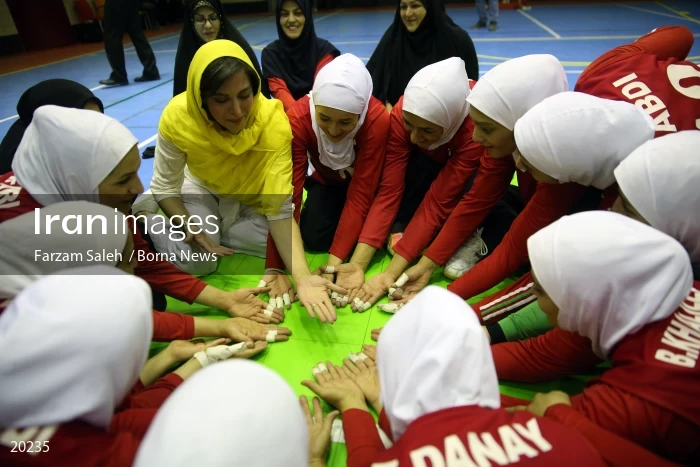 Iranian women’s sitting volleyball team