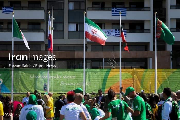 Iran's flag-raising ceremony