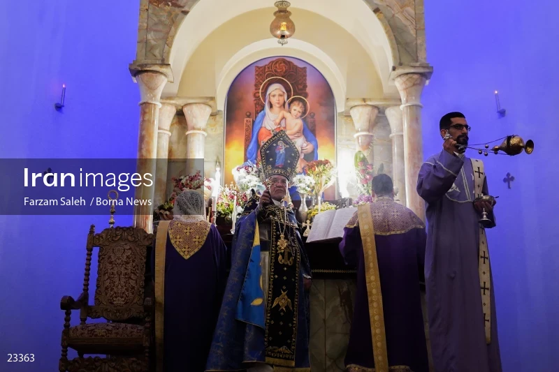 The new year ceremony in the Holy Church of Sarkis