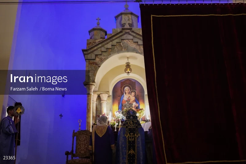The new year ceremony in the Holy Church of Sarkis