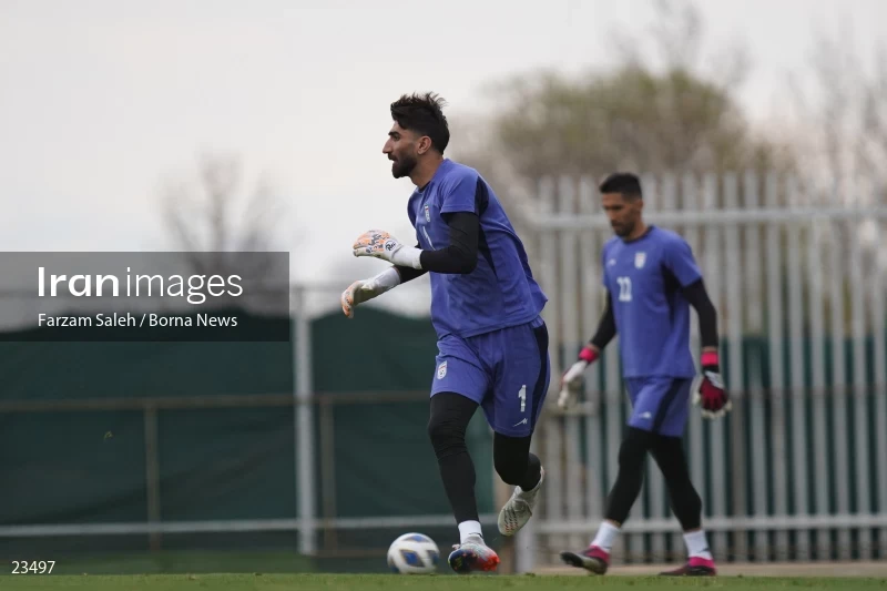 The first training session of the national football team with the presence of Amir Ghalenoei