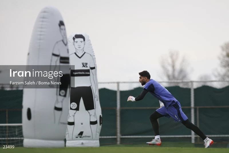 The first training session of the national football team with the presence of Amir Ghalenoei