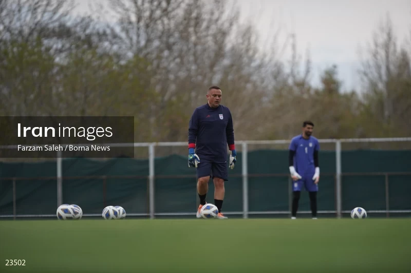 The first training session of the national football team with the presence of Amir Ghalenoei