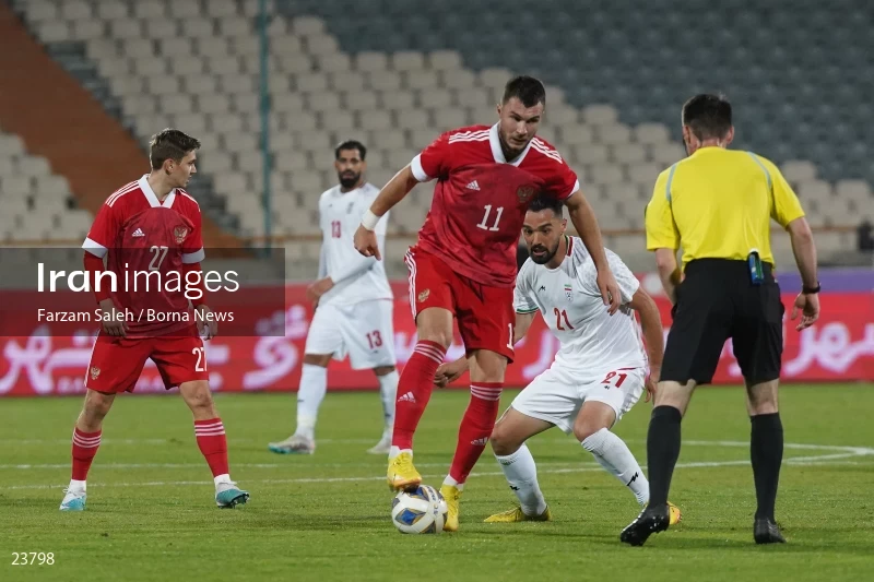 Iran v Russia friendly football match