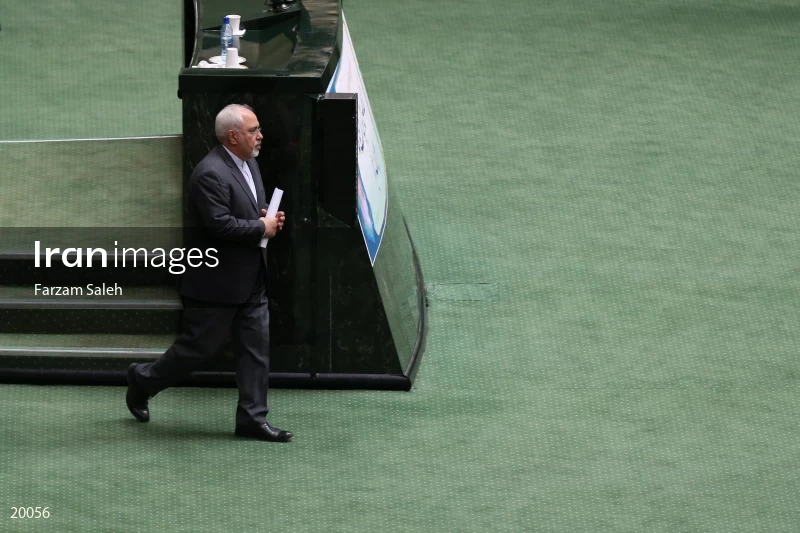 Mohammad Javad Zarif at parliament