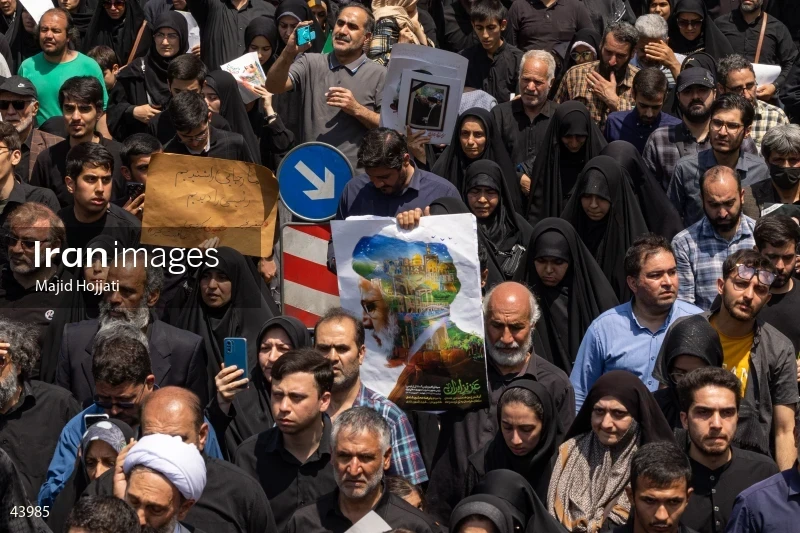 The funeral for Seyed Ebrahim Raisi, the President of Iran, and his companions in Tehran