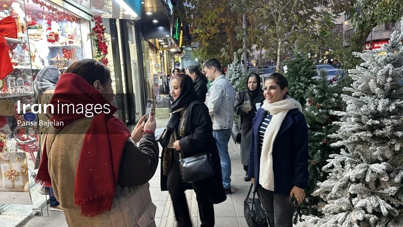 Tehran on Christmas night