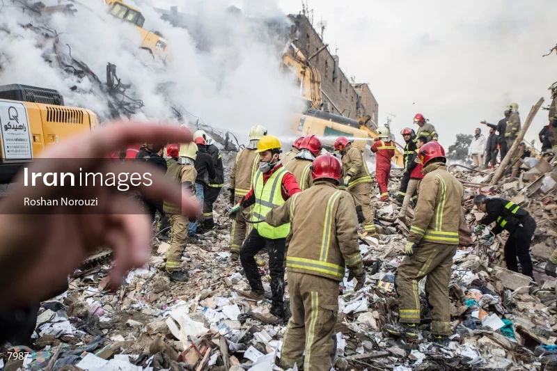 Tehran's Iconic Plasco Building Collapses After Fire
