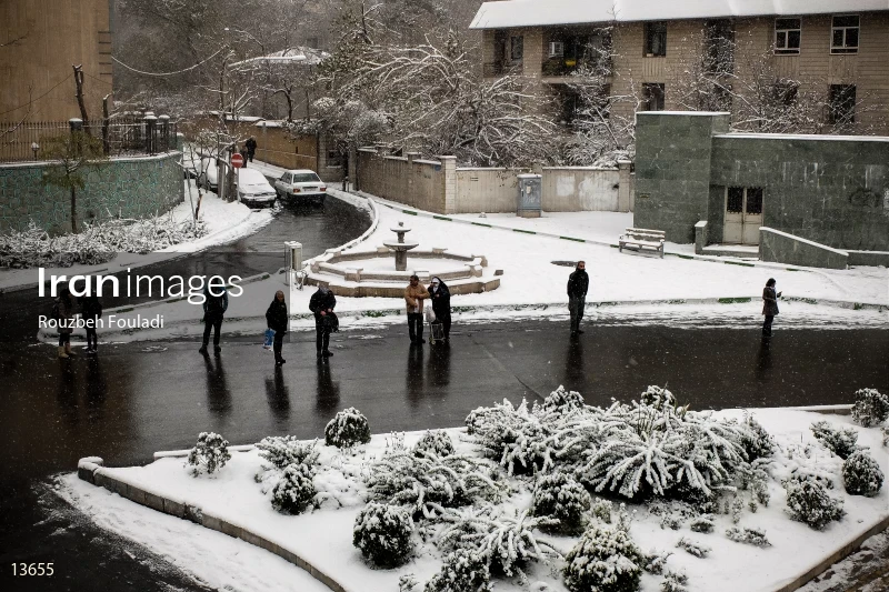 A snowy day in Tehran