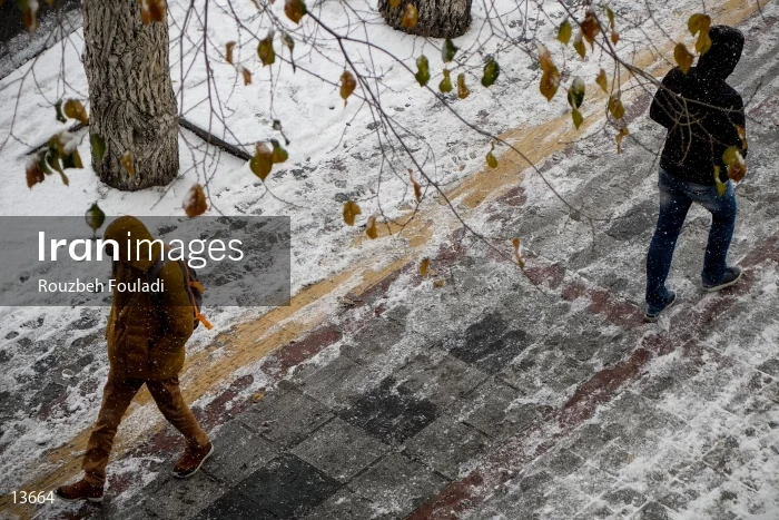 A snowy day in Tehran