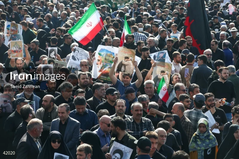 The funeral for Seyed Ebrahim Raisi, the President of Iran, and his companions in Tehran