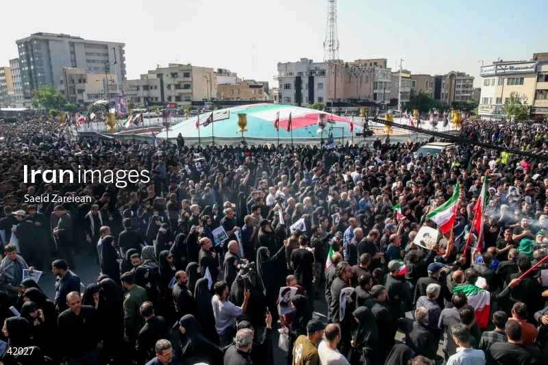 The funeral for Seyed Ebrahim Raisi, the President of Iran, and his companions in Tehran