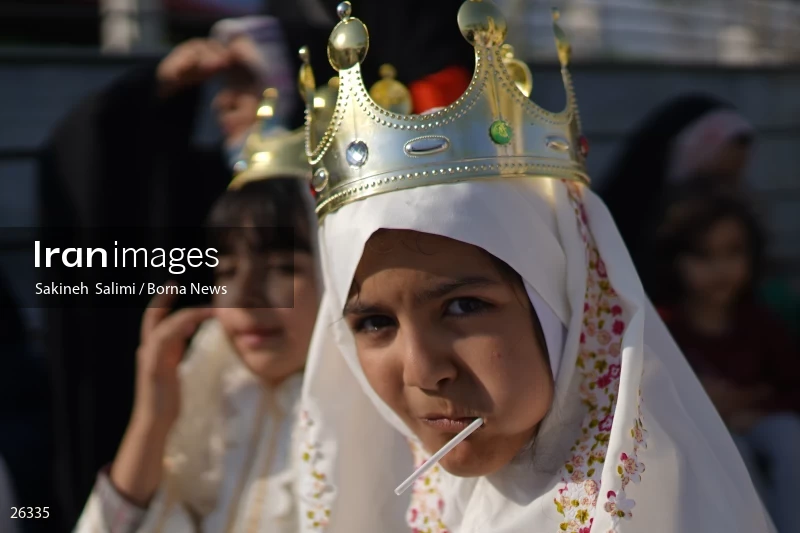 Celebration for first time fasting school girls in Tehran