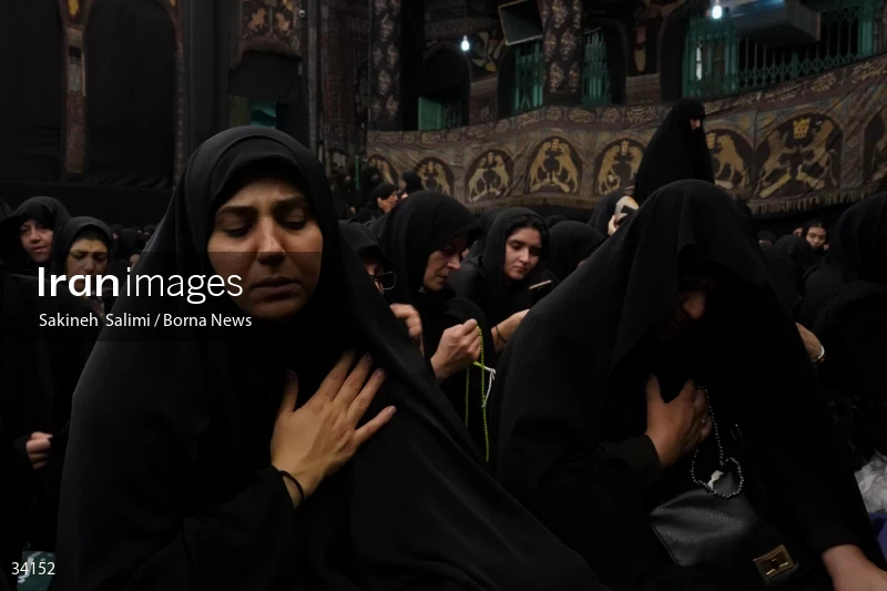 Mourning at Hosseinieh Sadat Akhavi in Tehran