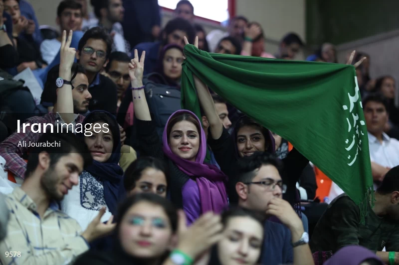 campaign rally in support of Hassan Rouhani