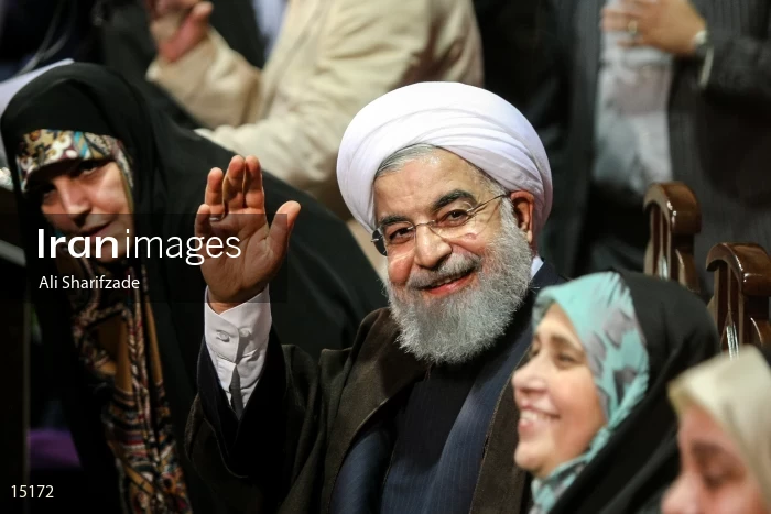 campaign rally in support of Hassan Rouhani