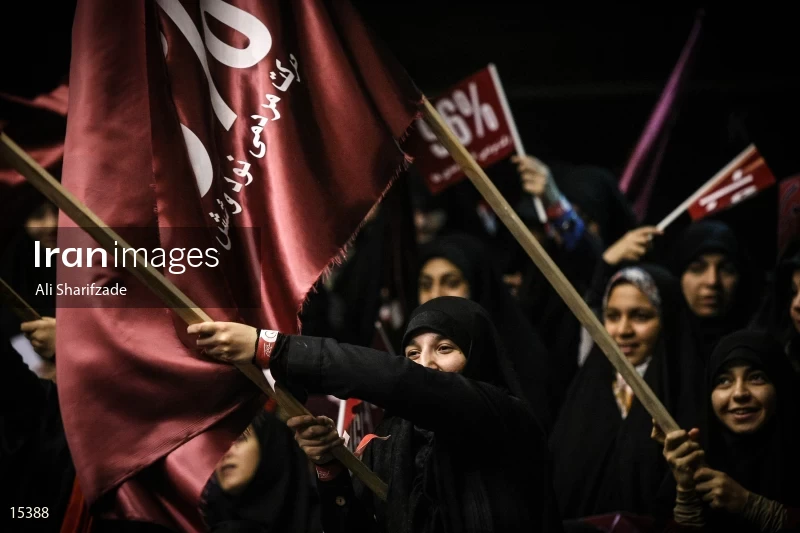 campaign rally in support of Mohammad Bagher Ghalibaf