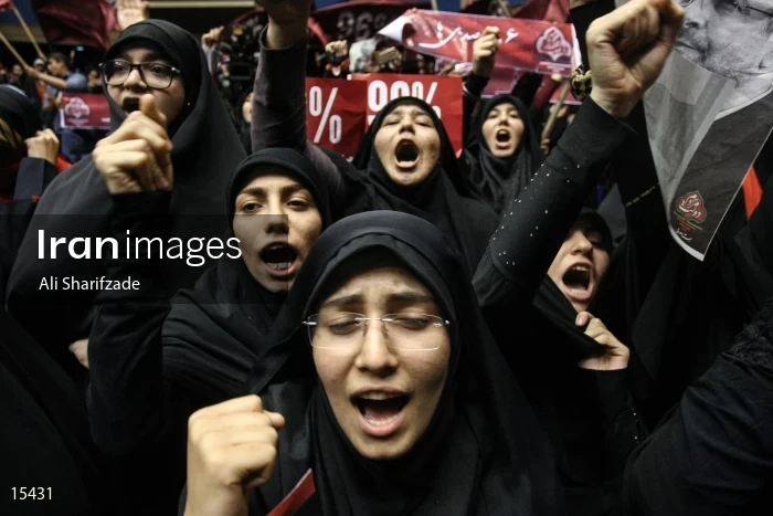 campaign rally in support of Mohammad Bagher Ghalibaf