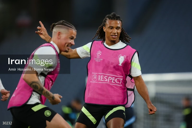 Manchester City training session before the UEFA Champions League Final match