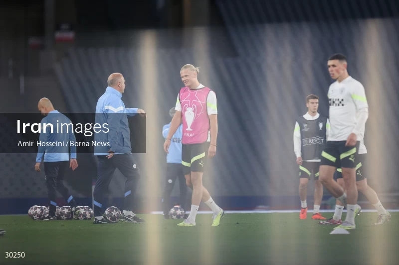 Manchester City training session before the UEFA Champions League Final match