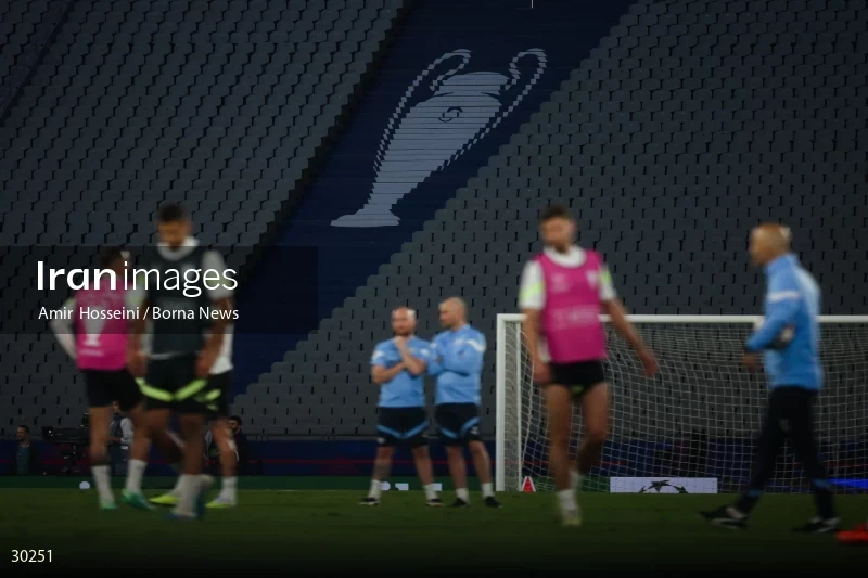 Manchester City training session before the UEFA Champions League Final match