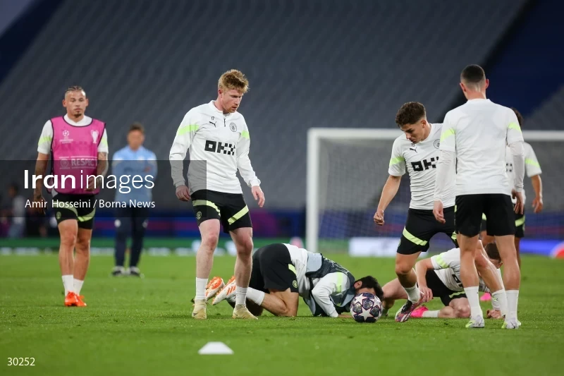 Manchester City training session before the UEFA Champions League Final match