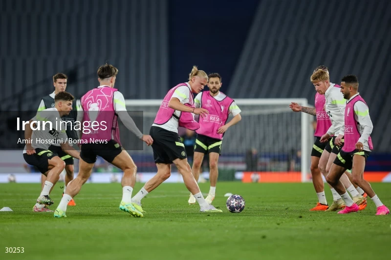 Manchester City training session before the UEFA Champions League Final match