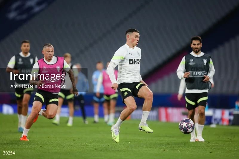 Manchester City training session before the UEFA Champions League Final match