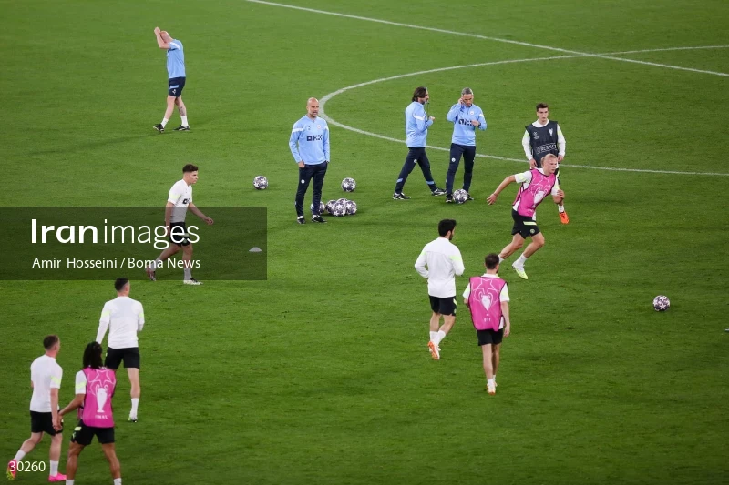 Manchester City training session before the UEFA Champions League Final match