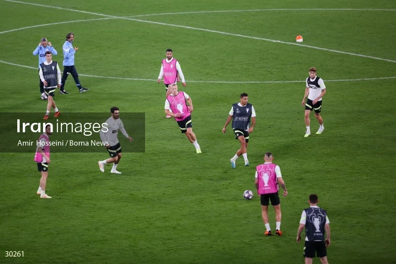 Manchester City training session before the UEFA Champions League Final match