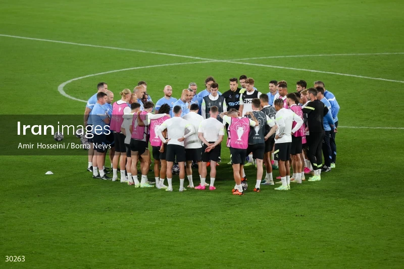 Manchester City training session before the UEFA Champions League Final match