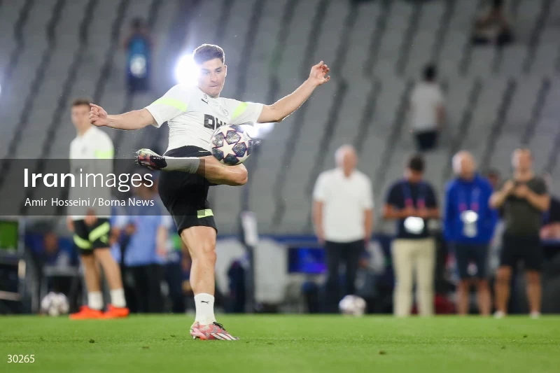 Manchester City training session before the UEFA Champions League Final match