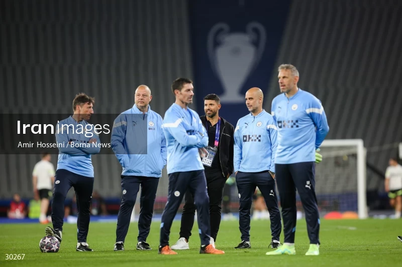 Manchester City training session before the UEFA Champions League Final match