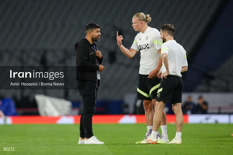 Manchester City training session before the UEFA Champions League Final match