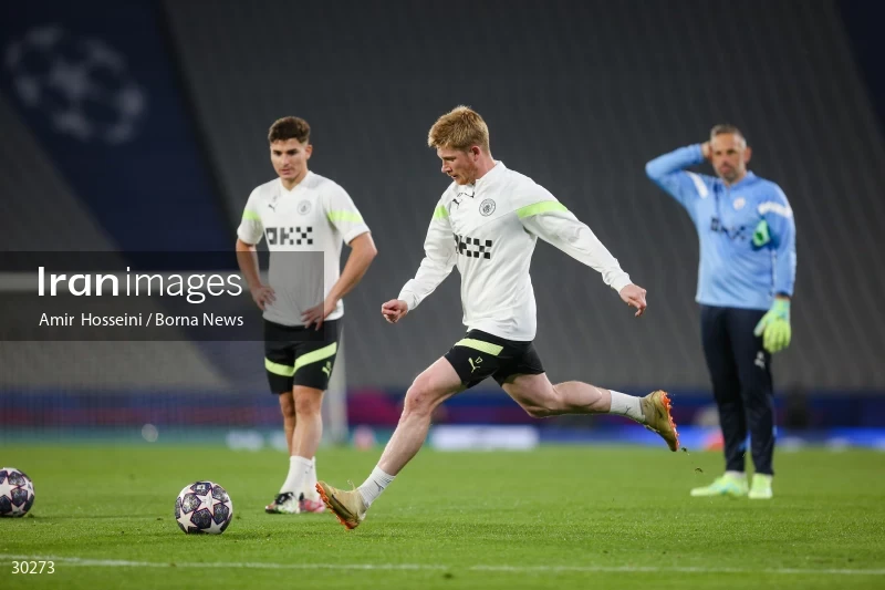 Manchester City training session before the UEFA Champions League Final match