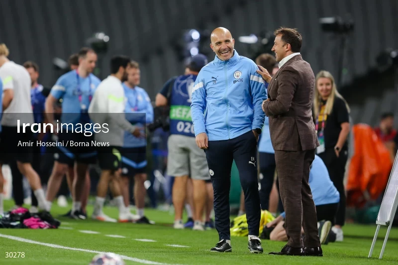 Manchester City training session before the UEFA Champions League Final match