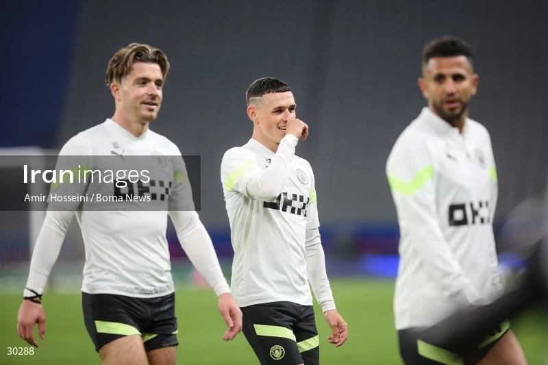 Manchester City training session before the UEFA Champions League Final match