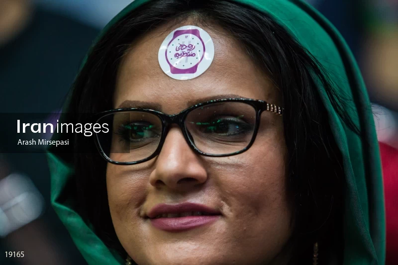 campaign rally in support of Hassan Rouhani