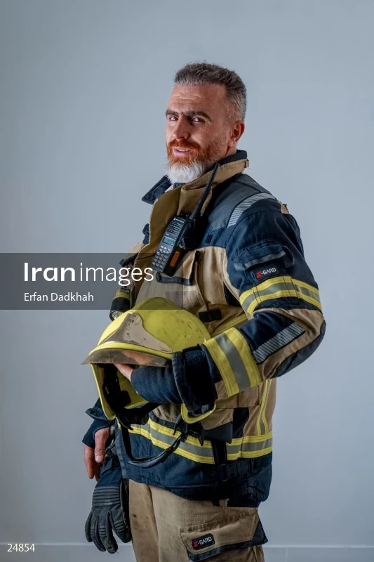 Iranian firefighter